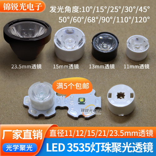 3535专用LED射灯聚光透镜