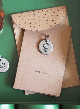 四叶草吊坠吊坠KUTUU金属锡