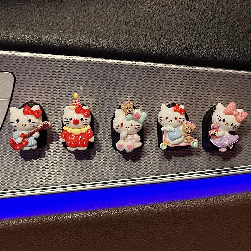 hellokitty车载挂钩汽车座椅背副驾驶置物挂勾车内装饰品可爱卡通