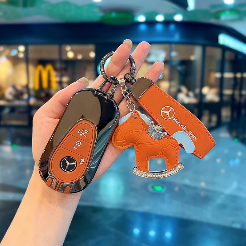 适用于2025款奔驰e300l钥匙套gle350/a200l车c260l壳glc扣glb220