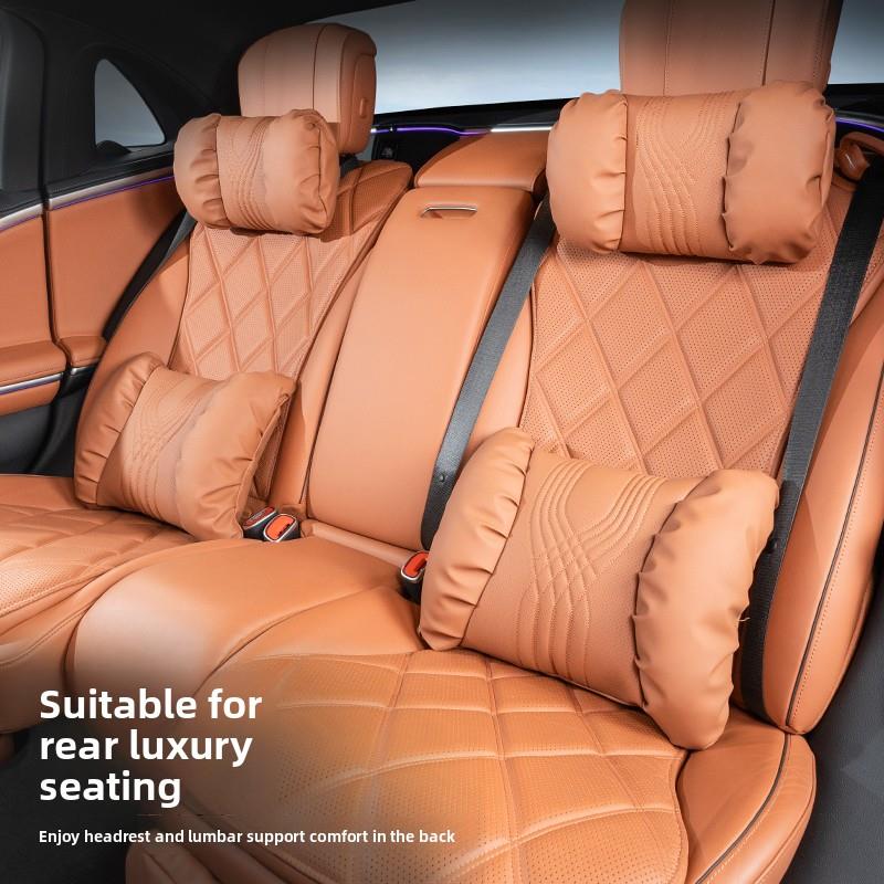 适用于宝马汽车头枕新5系3系1系7系X1X3X5X6座椅颈枕腰垫内饰配件