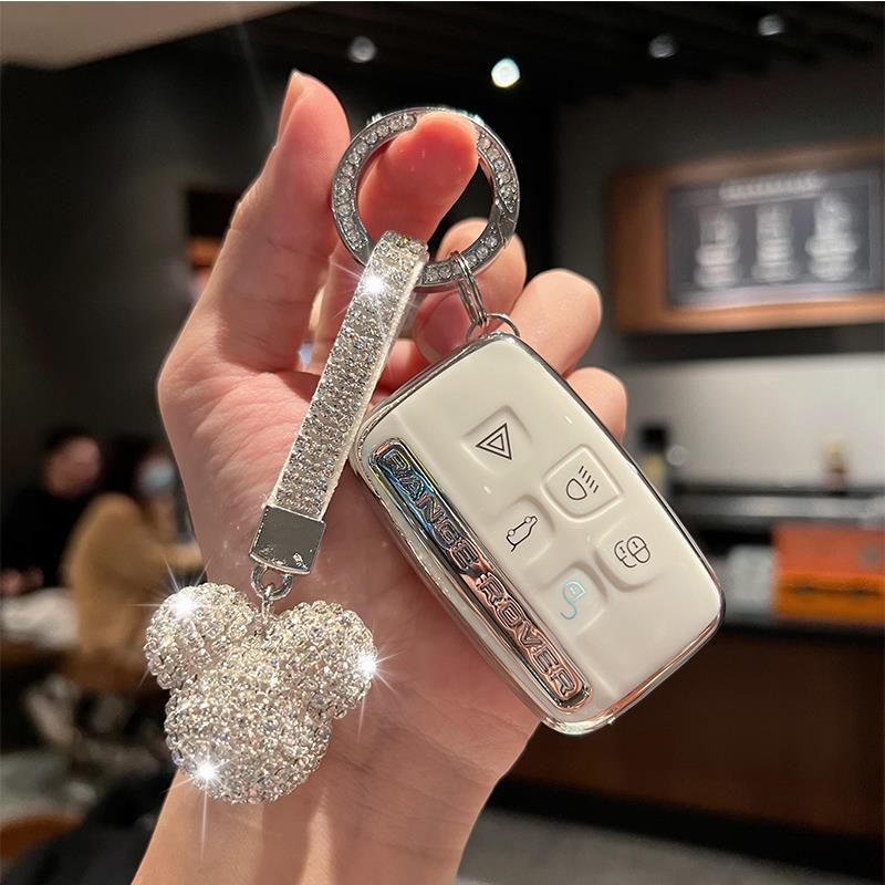 路虎钥匙套极光星脉保护壳白揽胜运动版发现4卫士神行5捷豹包扣女