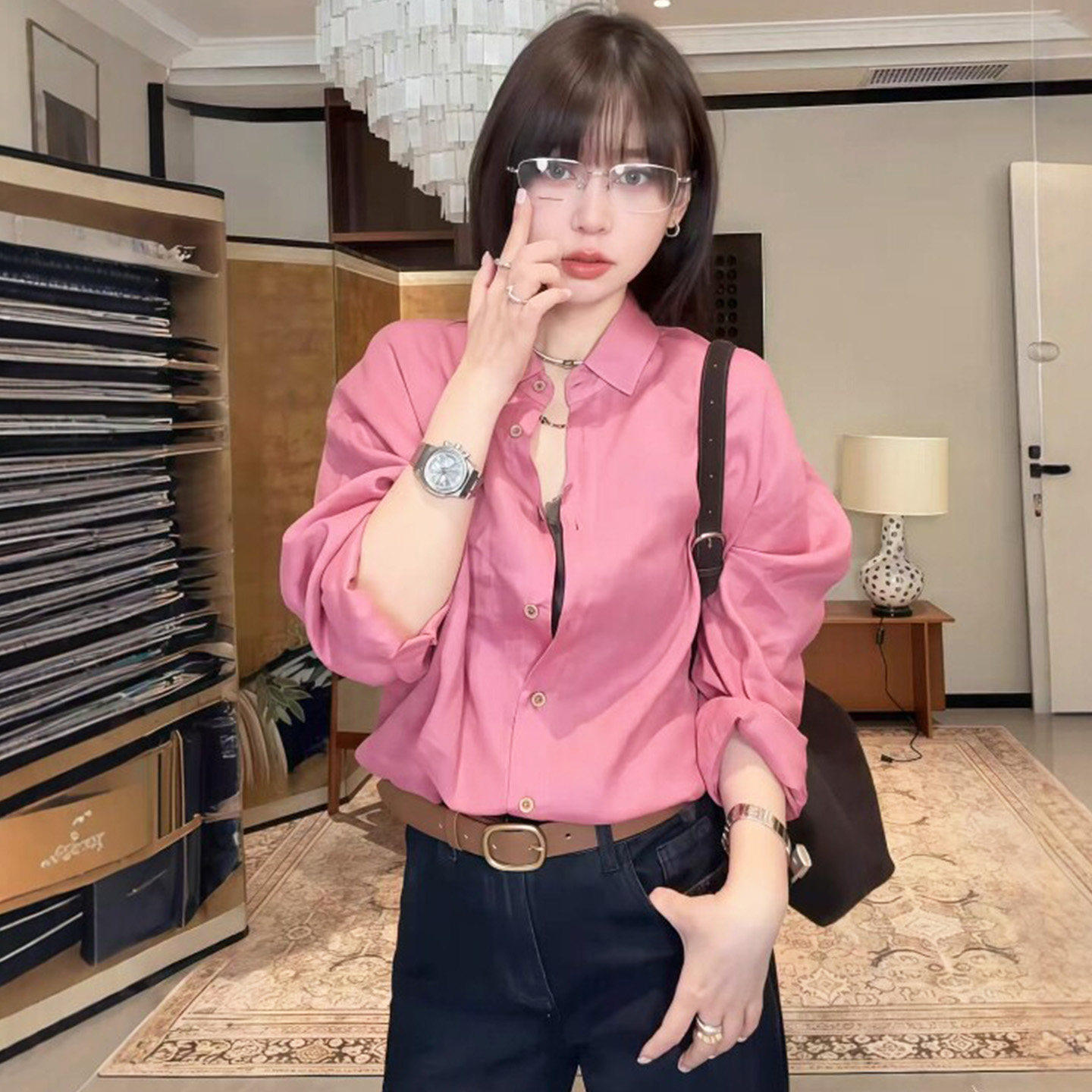 独特超好看长袖衬衫女款春装女2026年新款轻奢高级感减龄洋气上衣