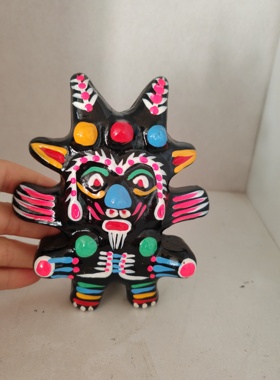 淮阳太昊陵金波一起长大的玩具泥泥狗摆件泥塑手工艺品非遗泥塑