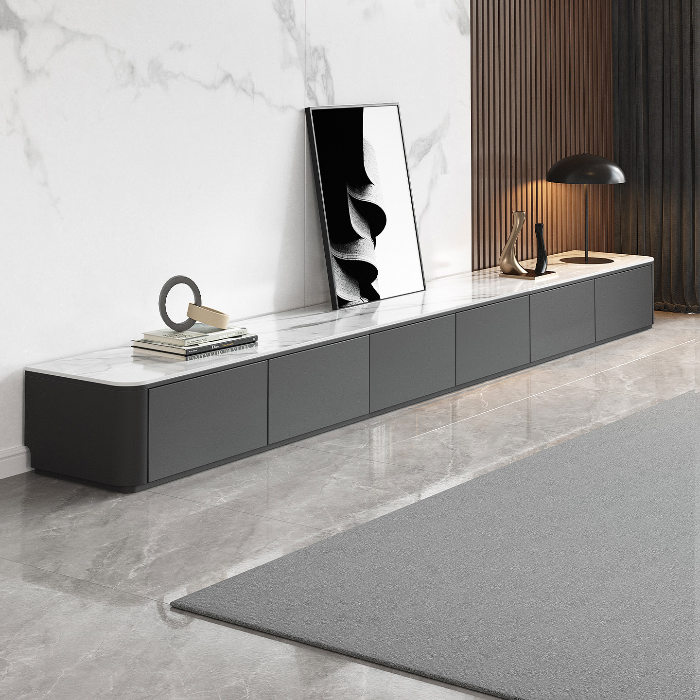 实木电视柜茶几组合客厅家用新款轻奢小户型简约高级落地电视机柜