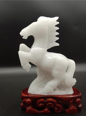 白玉十二生肖摆件鼠牛虎兔龙蛇马羊猴鸡狗猪客厅办公室装饰工艺品