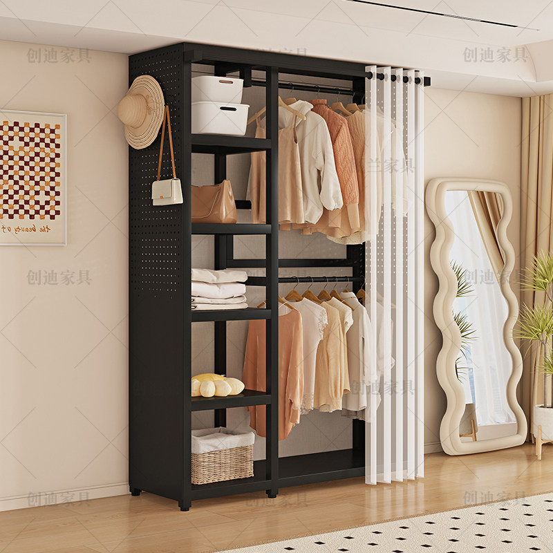 开放式全金属洞洞板挂衣架