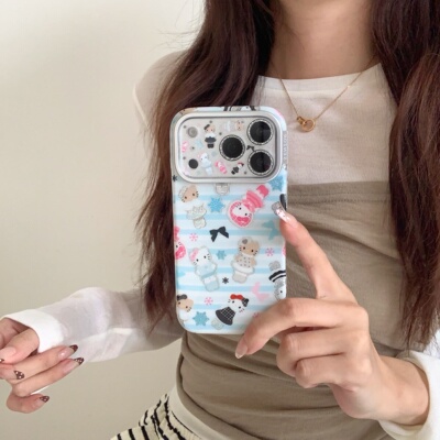 ins长腿凯蒂猫苹果17闪银镜头膜