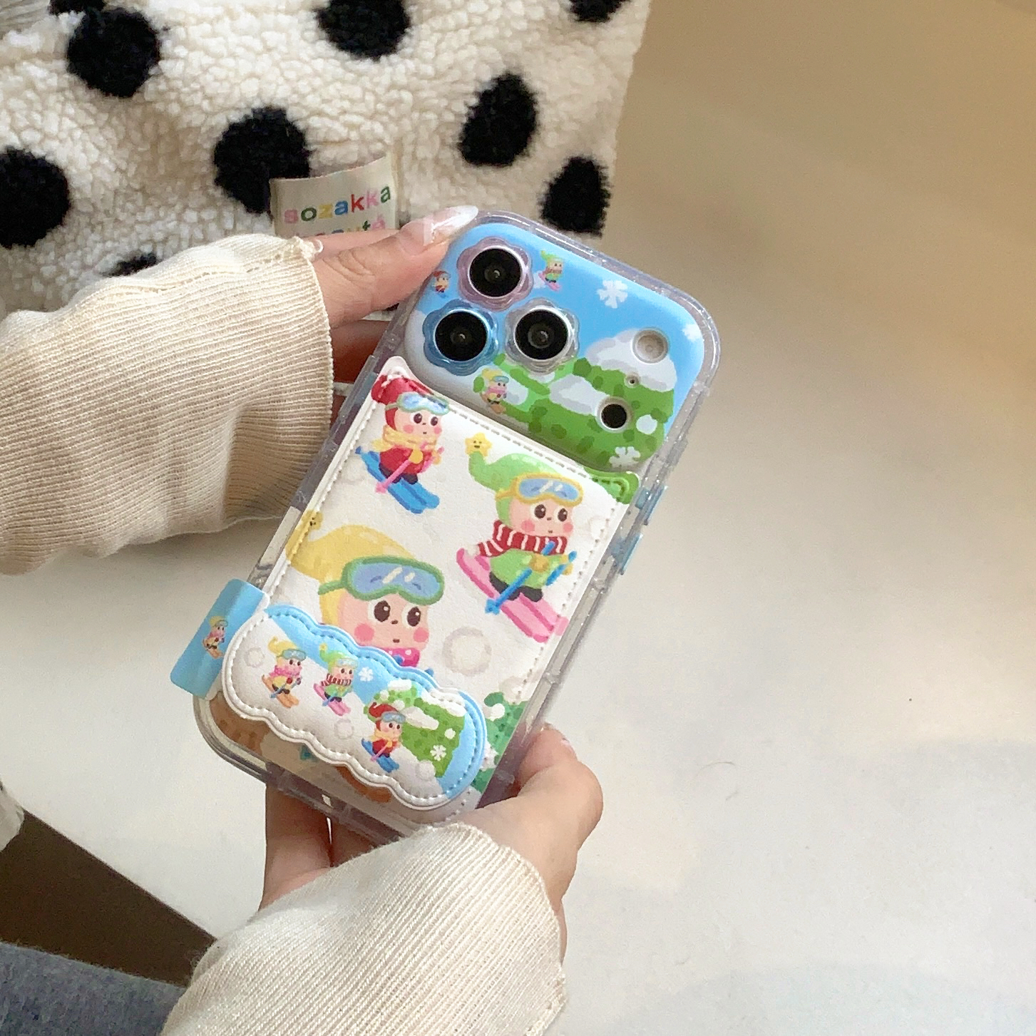 ins滑雪星星人苹果17pro全包硅胶