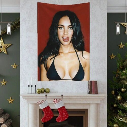 Megan Fox 2X3 Ft Flag 挂毯工厂60x90cm竖版墙面装饰背景布
