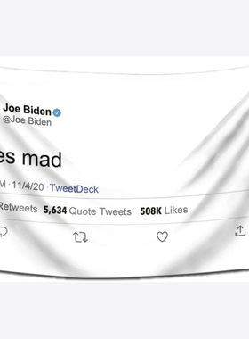 Hoes Mad Joe Flag Biden Tweet 90x150cm涤纶旗帜挂毯