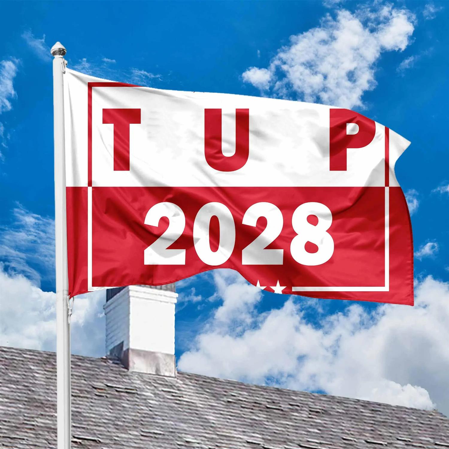 旗帜 T 2028 House Flag 90x150cm数码印左侧两扣旗帜