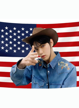 TXT SOOBIN美国国旗挂毯3x5英尺工厂