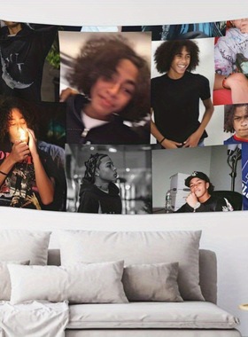 Hip Hop Osama学生宿舍装饰挂毯背景布 床头沙发背景挂布工厂现货
