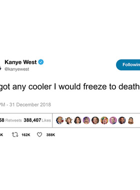 推特 侃爷 kanye West 有趣的挂毯90x150cm时尚