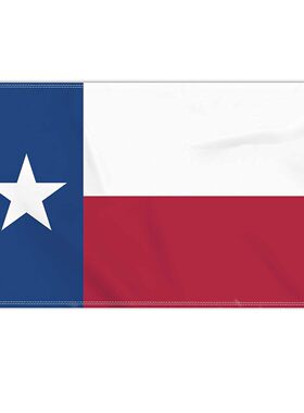 Texas Flag 德克萨斯州旗 90x150cm涤纶刺绣材质户外旗帜