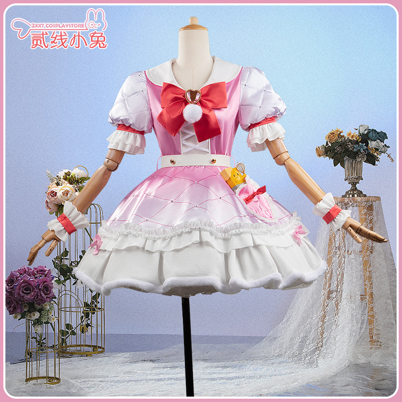 虚拟主播cos服早乙女佩丽White Bright Live白色情人节服装cos服