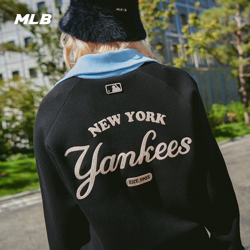 官方针织衫MLB潮流学院风