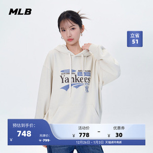 新款 学院风运动休闲连帽卫衣25秋季 HDV04 男女情侣时尚 MLB官方