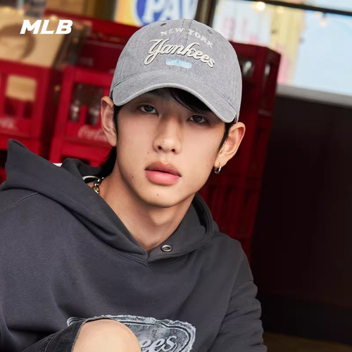 MLB官方 男女同款情侣学院风复古百搭软顶时尚棒球帽春夏CPD03