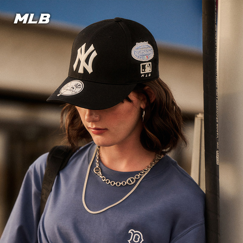 MLB官方 男女同款潮流Signature系列硬顶棒球帽26夏季新款CPB31