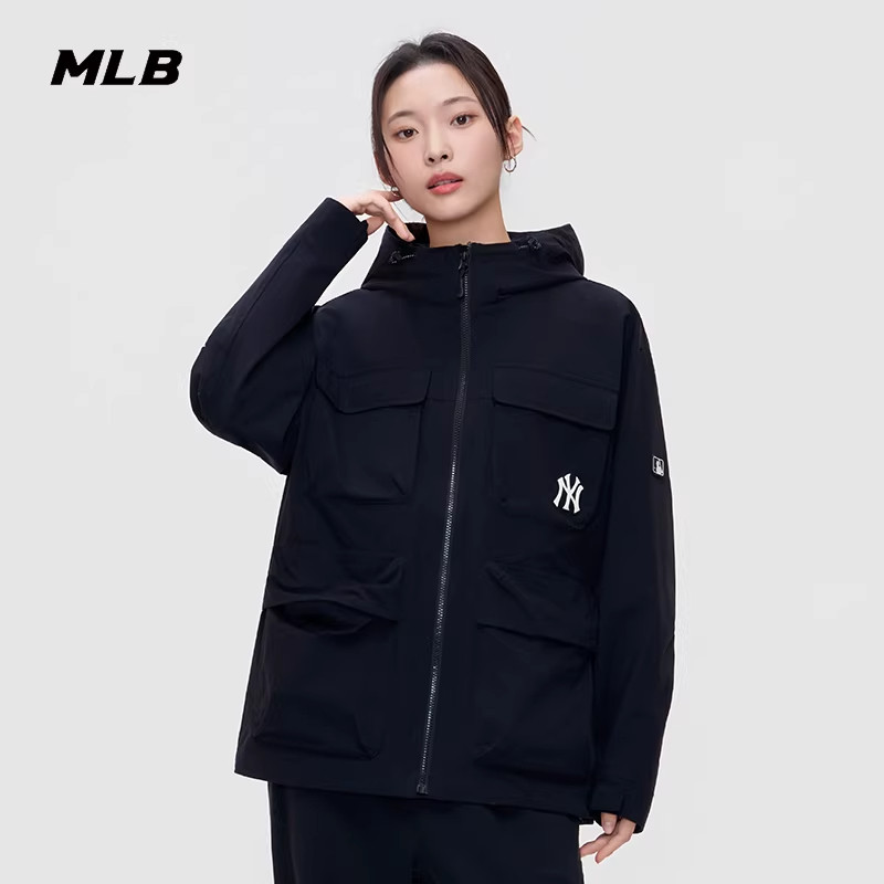 MLB官方 男女同款休闲户外潮流防泼水夹克外套26春季新款WJB07