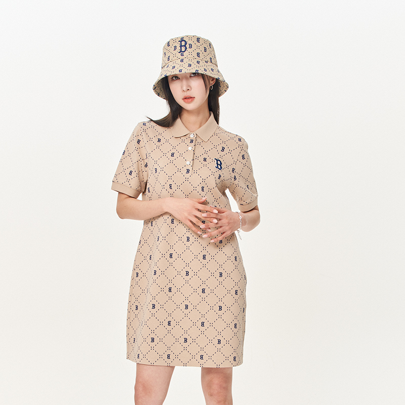 夏季满印连衣裙老花休闲