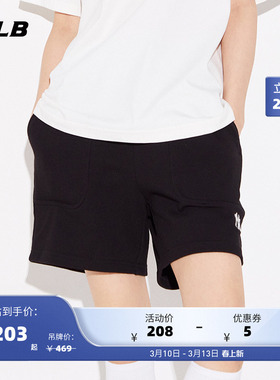 MLB官方 男女情侣百搭短裤小LOGO运动裤时尚宽松休闲夏季SPB01