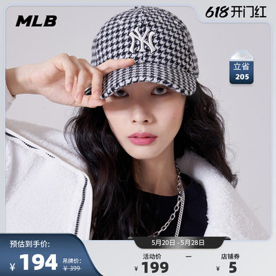 MLB官方男女软顶棒球帽休闲春夏