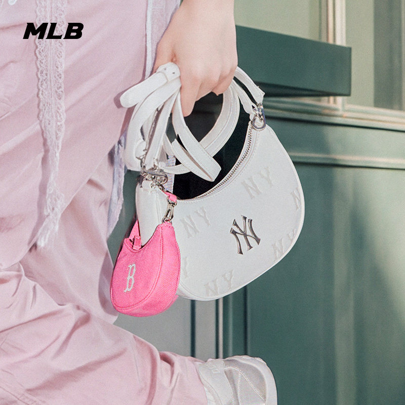 MLB官方男女同款时尚百搭印刻迷你通勤老花斜挎包26春季新款CRMM1