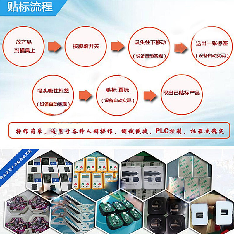极速贴标机机头全自动流水线平面A纸箱礼盒PE包装袋卡片不干胶贴