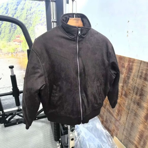 ZA冬季加绒立领宽松男士夹克