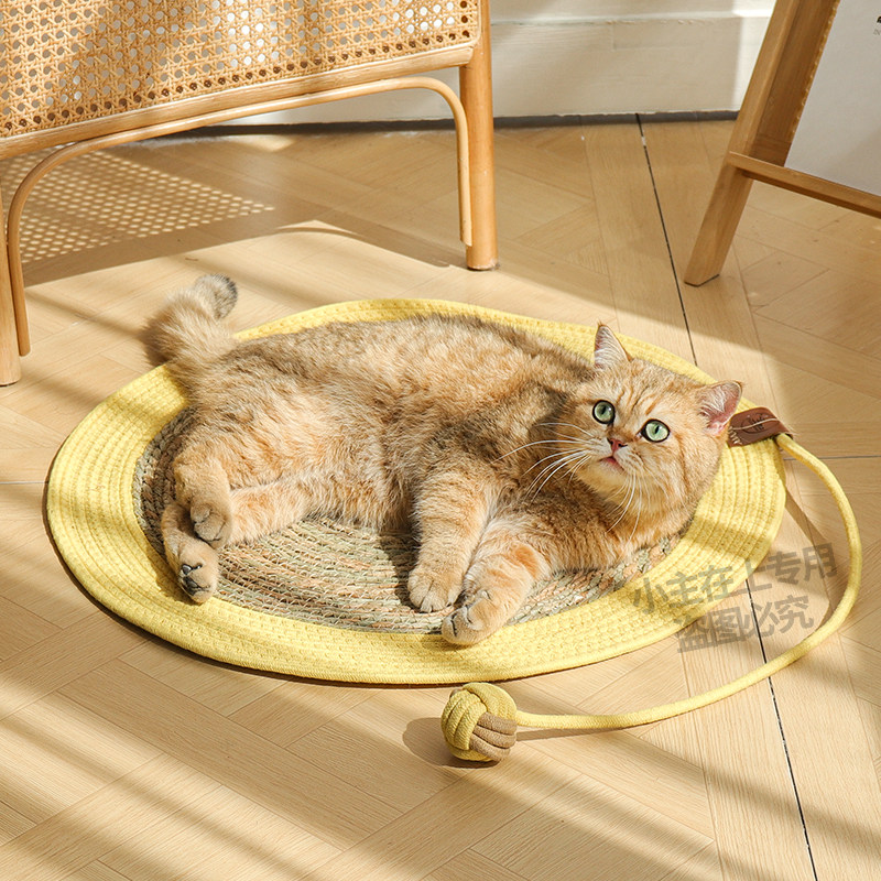 夏季网红猫抓板猫抓垫睡觉猫咪用睡垫耐抓不掉屑编织棉绳猫窝宠物,宠物/宠物食品及用品,猫狗垫子,淘宝优惠券,粉丝福利购,淘宝优惠卷