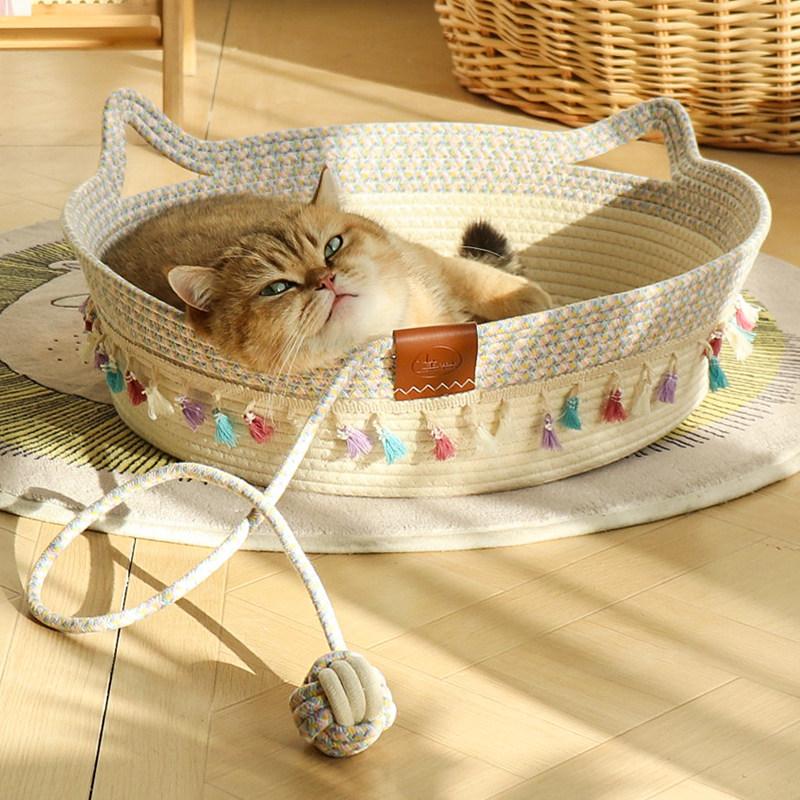 冬季保暖猫窝四季通用编织宠物窝猫抓板耐抓耐磨不掉屑水洗睡觉窝,宠物/宠物食品及用品,猫窝/屋/帐篷/沙发,淘宝优惠券,粉丝福利购,淘宝优惠卷