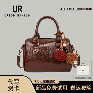 UR新款女包高级感复古单肩圆筒枕头小包2025气质通勤腋下斜挎包潮