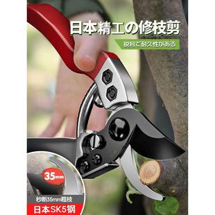 日本精工sk5剪树枝专用剪刀修枝剪园林果树家用粗枝园艺修花剪子