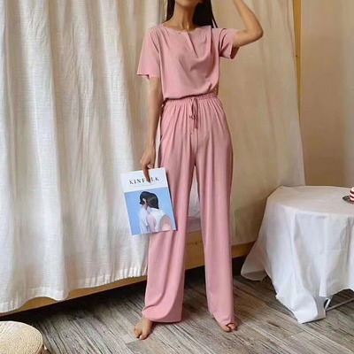 上衣长裤女士套装家居服睡衣