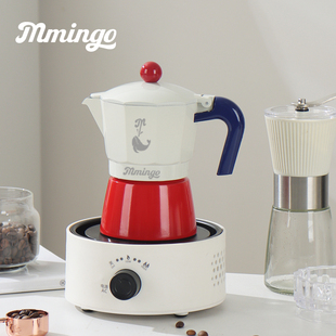家用意式咖啡壶摩卡壶户外露营便捷式煮咖啡壶咖啡器具套装