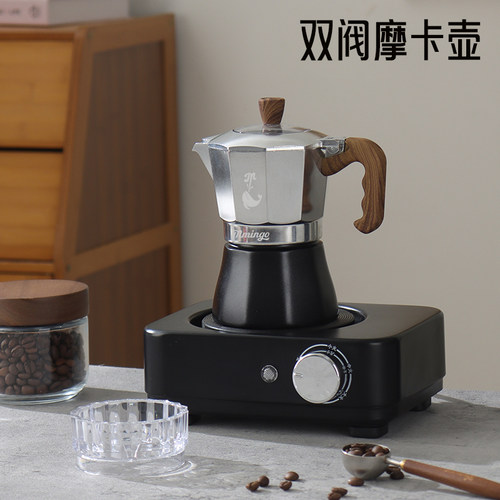意式双阀摩卡壶咖啡壶