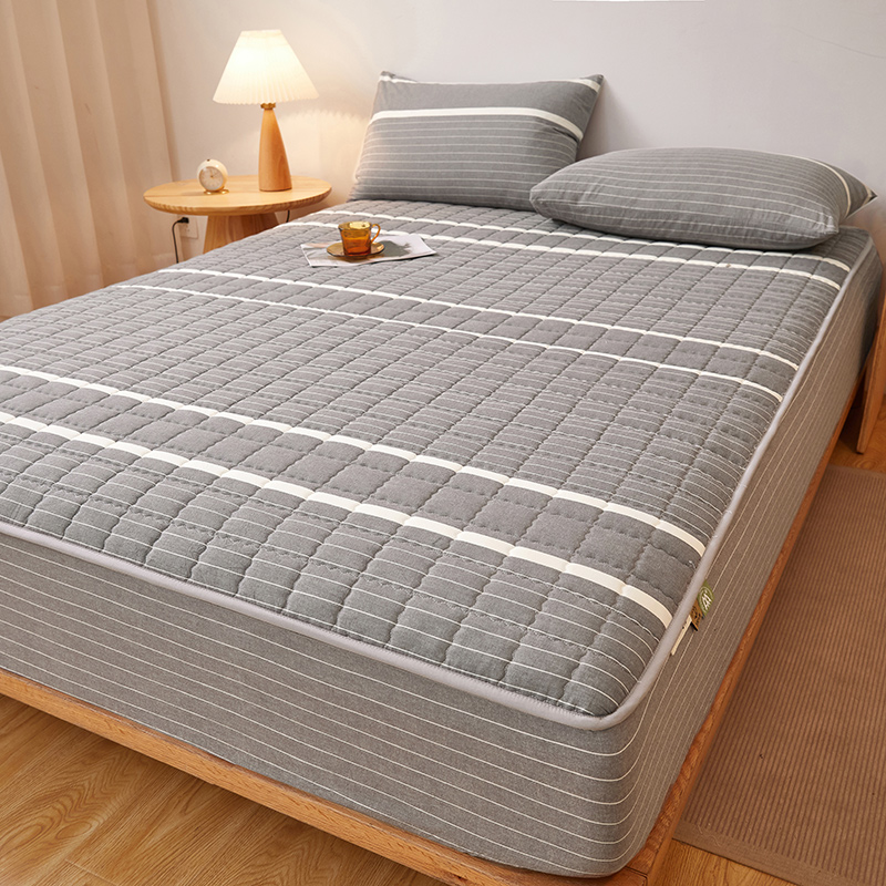 母婴可用A类全棉面料夹棉床笠