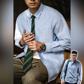 纯棉休闲工装 古叔 衬衣 衬衫 男春季 着「绅痞」美式 复古牛津纺长袖