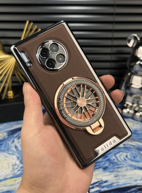 解压陀螺磁吸支架适用华为mate30手机壳新款高档商务mate30pro电镀机甲贴皮边框套30epro轻薄防摔轻奢外壳男