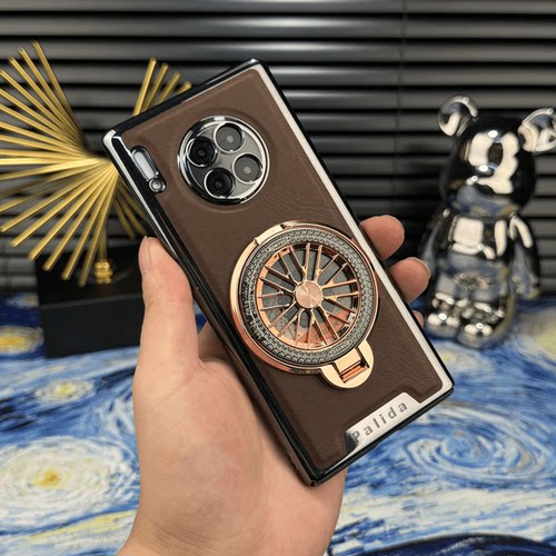 适用mate30电镀机甲贴皮边框套