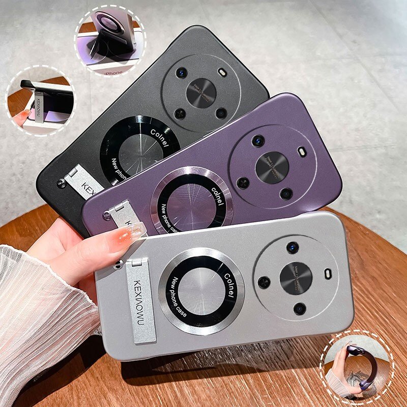 超薄无边框适用荣耀X70i手机壳高级感实用防摔网红X70保护套纯色系新品小众款ins风高气质自带支架Magic8外壳