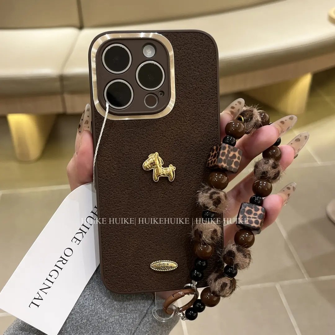 马年复古小金马轻薄皮质适用苹果17promax手机壳新款iPhone16promax保护套15超好看的爆款mate70/60外壳女款