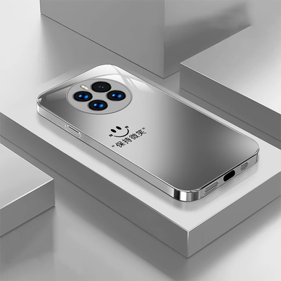 适用Mate50笑脸保持金属漆玻璃