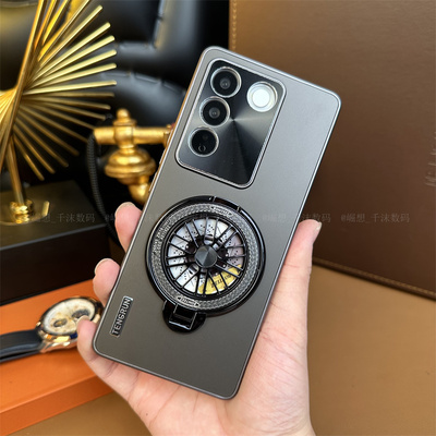 适用S16冰感磨砂陀螺支架手机壳