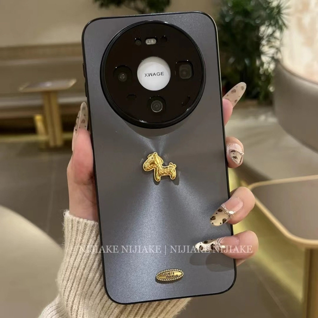 高级感极光灰黑色马年适用华为Mate80手机壳巨好看的mate60Pro保护壳新年轻奢mate70pro新款简约mate70外壳女