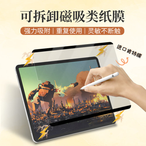 haolocm新款ipadpro磁吸类纸膜
