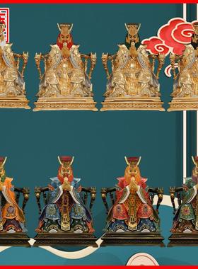 东南西北海龙王佛像摆件纯铜供奉